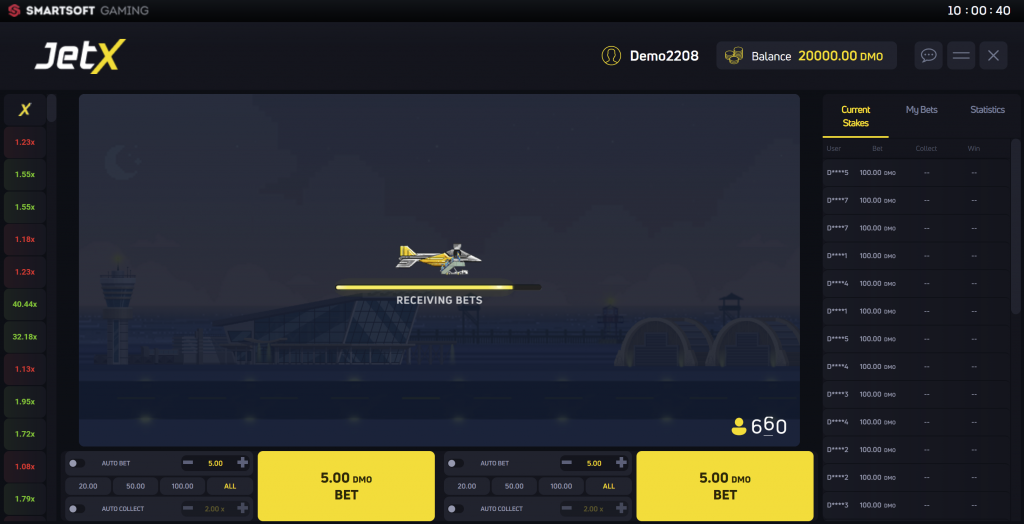 JetX -Demo version